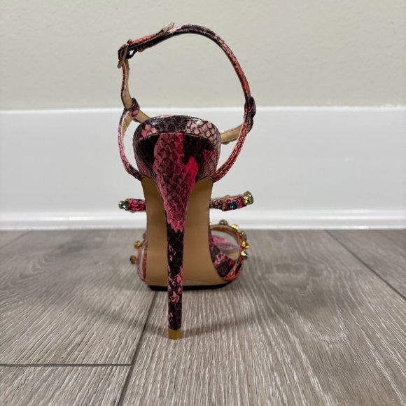 NWOB Steve Madden Majestic Jewel-Toned Strappy Stiletto Heels Size 6.5 - Picture 6 of 7